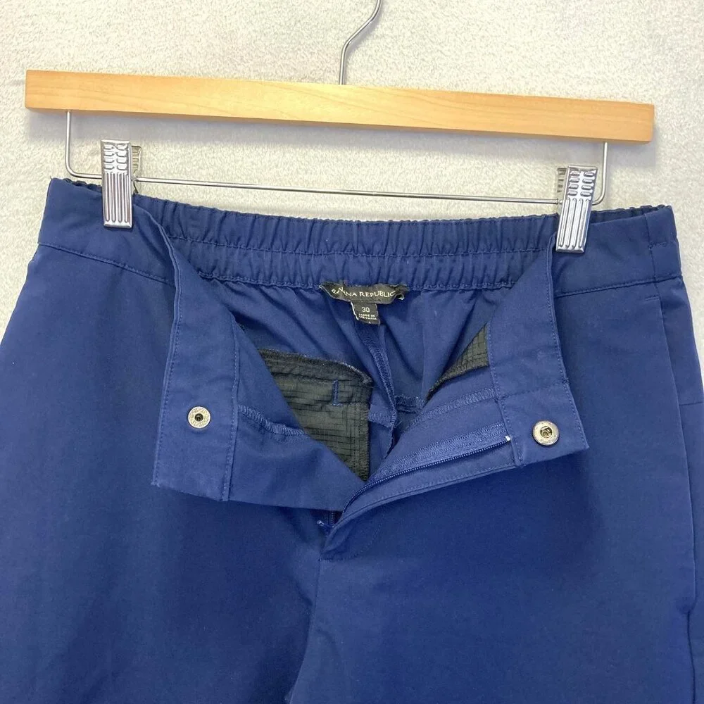 Banana Republic Lightweight Jogger Pants Mens 30x29 Performance Golf Preppy Blue
